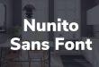 Nunito Sans Font