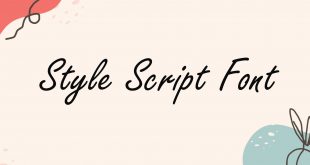 Style Script Font 310x165 - Style Script Font Free Download