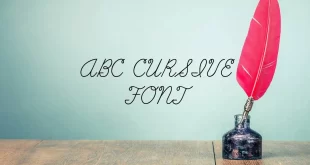 Abc Cursive Font