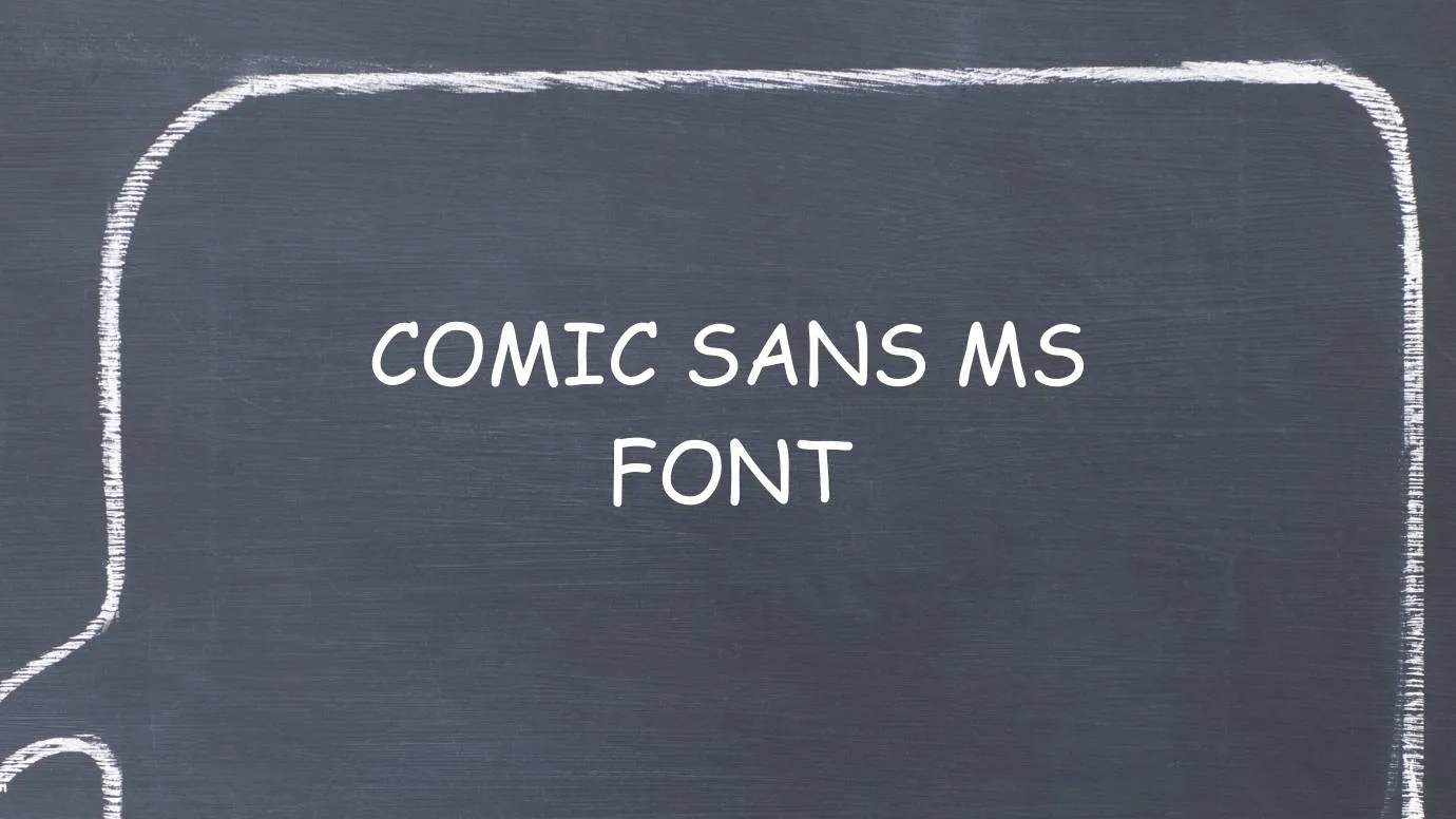 Comic Sans MS Font Free Download