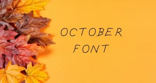 october font feature 310x165 - October Font Free Download