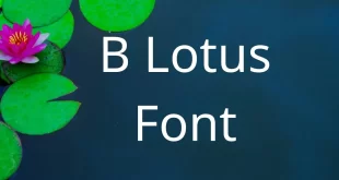 B Lotus Font