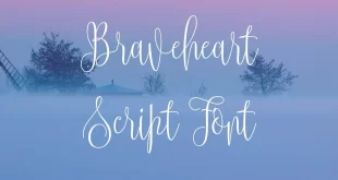 braveheart script font