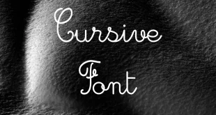 Cursive Font