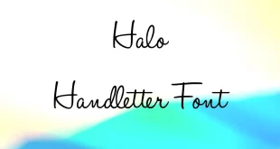 Halo Handletter Font