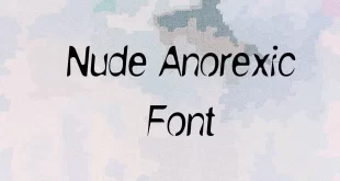 NudE Anorexic Font