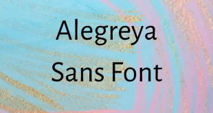 Alegreya Sans Font