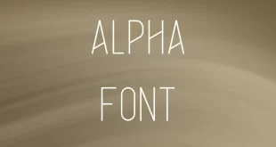 Alpha Font