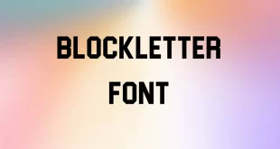 Blockletter Font