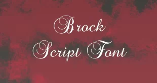 Brock Script Font