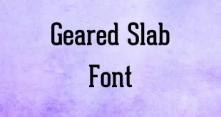 Geared Slab Font