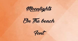 Moonlights on the Beach Font