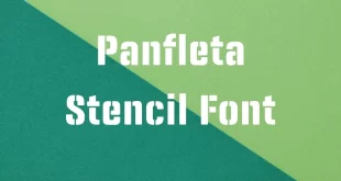 Panfleta Stencil Font