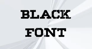 Black Font