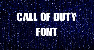 Call Of Duty Font