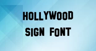 Hollywood Sign Font