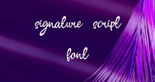 Signature Script Font