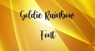 Goldie Rainbow Font