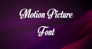 Motion Picture Font