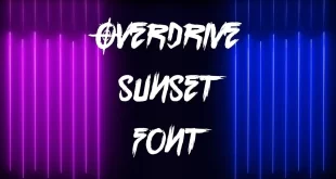 Overdrive Sunset Font