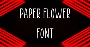 Paper Flowers Font