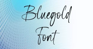 Bluegold Font