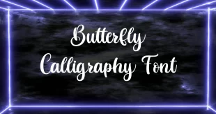 Butterfly Calligraphy Font