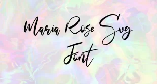 Maria Rose SVG Font