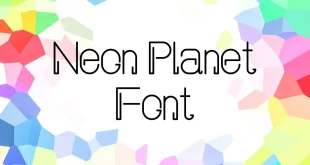 Neon Planet Font View