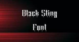 Black Sting Font