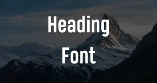 Heading Font