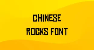 Chinese Rocks Font