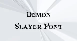 Demon Slayer Font