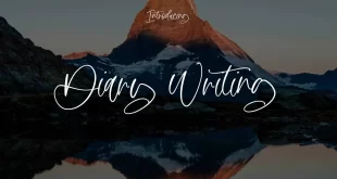 Diary Writing Font