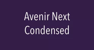 Avenir Next Condensed Font