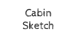 Cabin Sketch Font