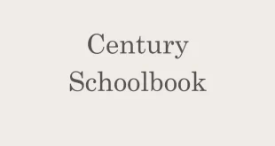 Century Schoolbook font